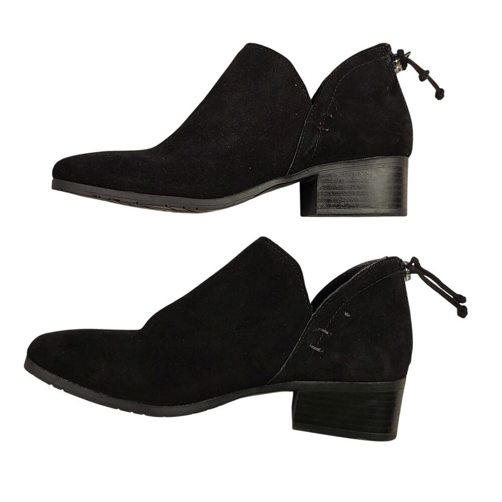 NEW Kenneth Cole Reaction Side Skip ankle bootie black suede women sz 5.5 - Picture 2 of 4